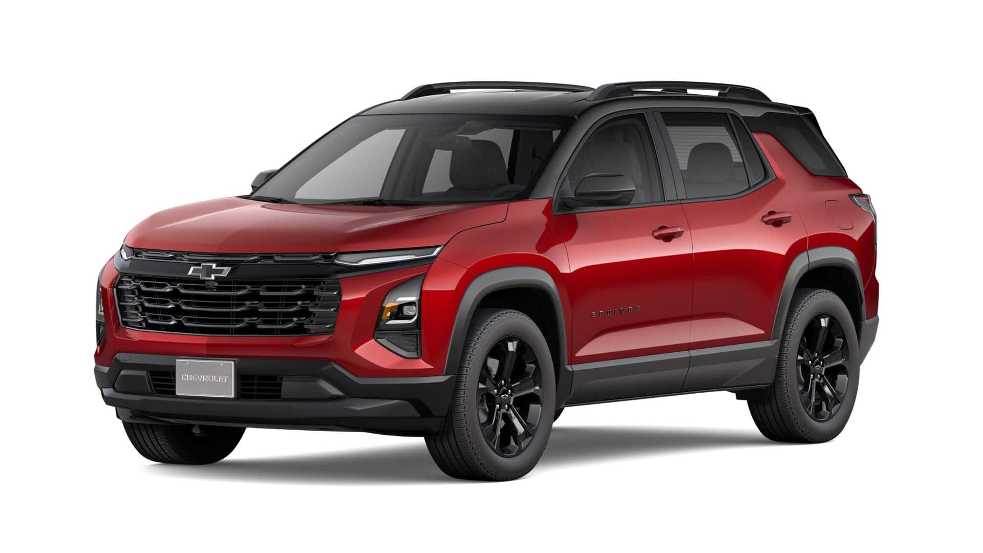 2027 Chevrolet Equinox LT in Radiant Red Tintcoat — front three-quarter view