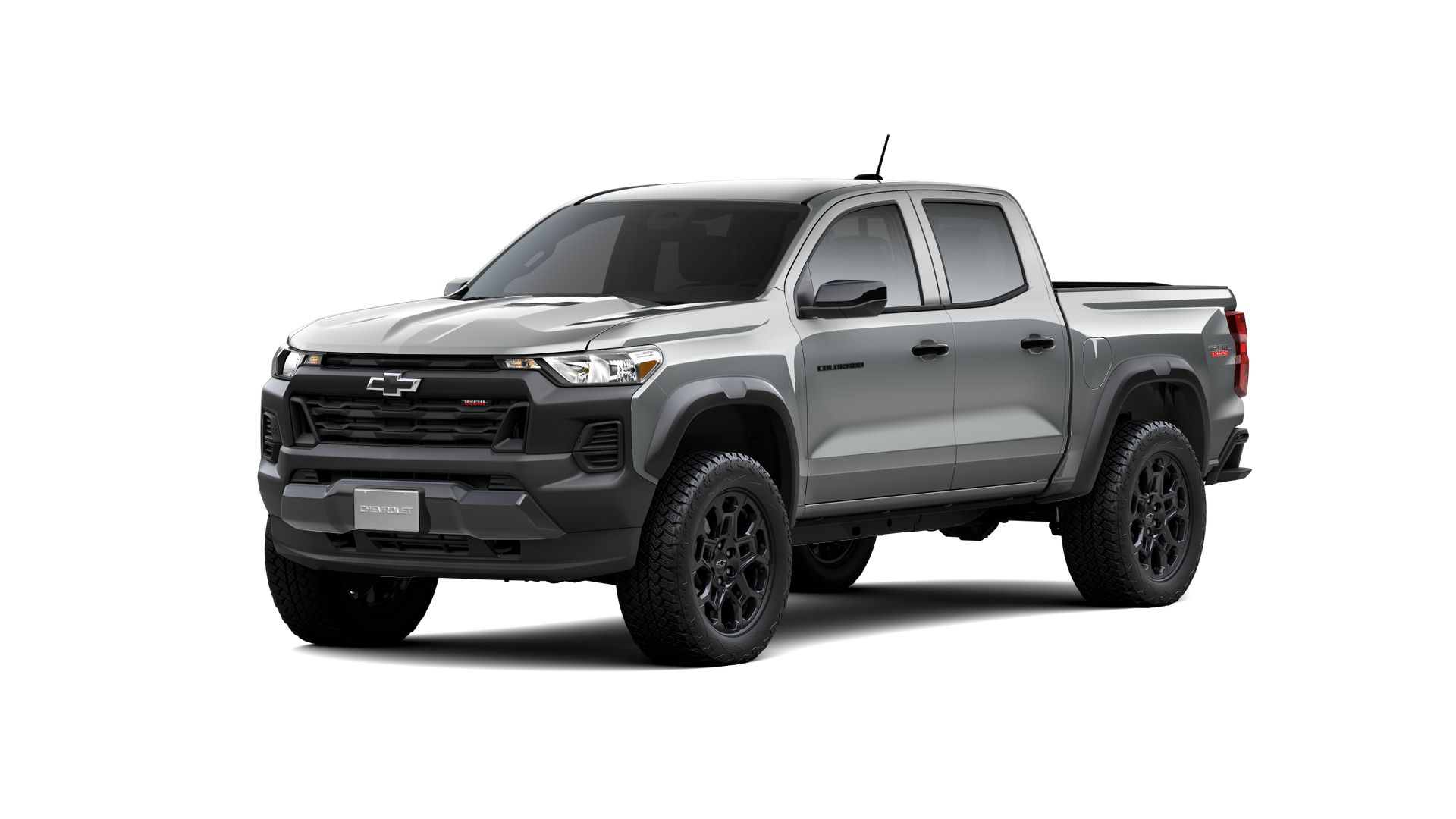 2026 Chevrolet Colorado Trail Boss in Sterling Gray Metallic — front three-quarter view