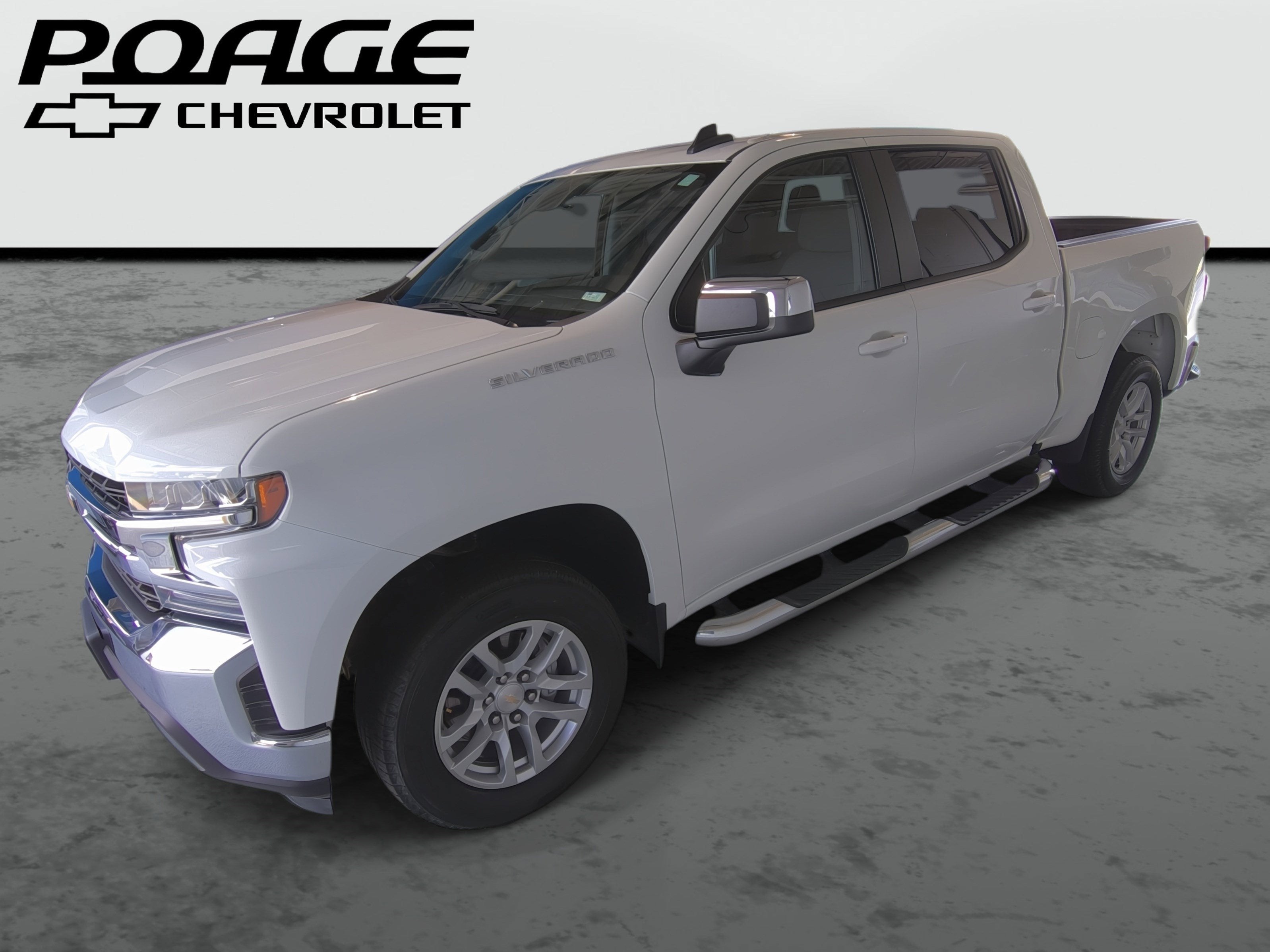 2022 Chevrolet Silverado 1500 LTD LT in Summit White — front three-quarter view