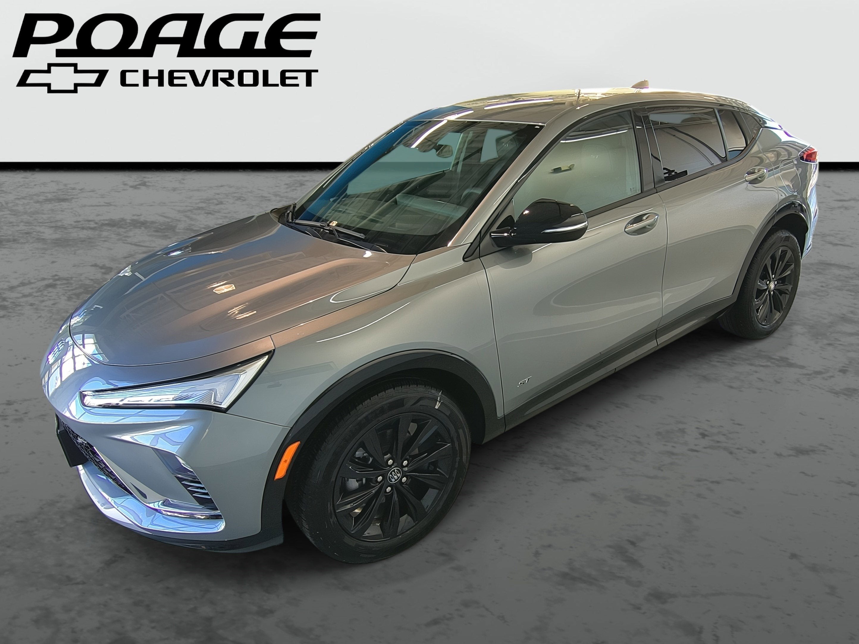 2025 Buick Envista Sport Touring in Moonstone Gray Metallic — front three-quarter view