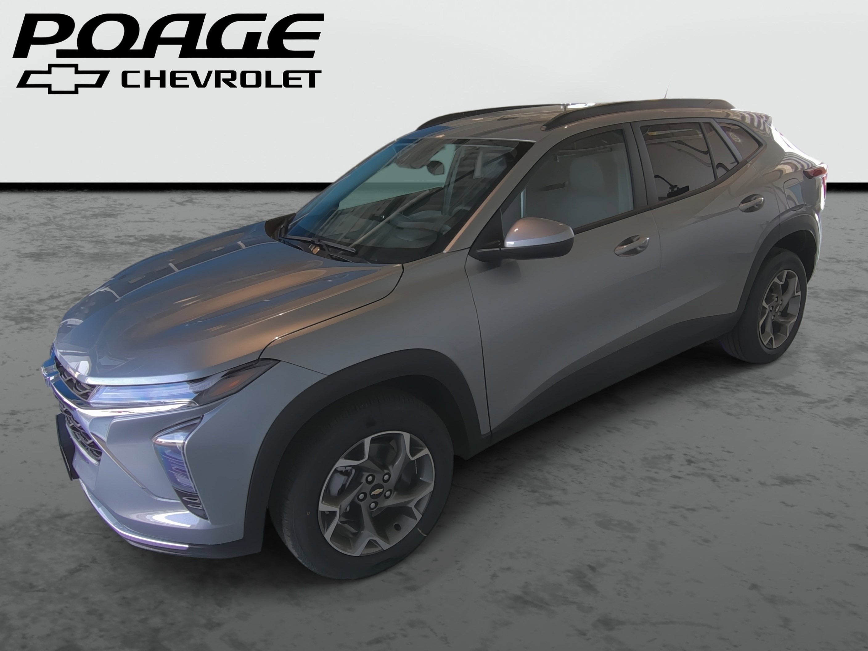 2026 Chevrolet Trax LT in Sterling Gray Metallic — front three-quarter view