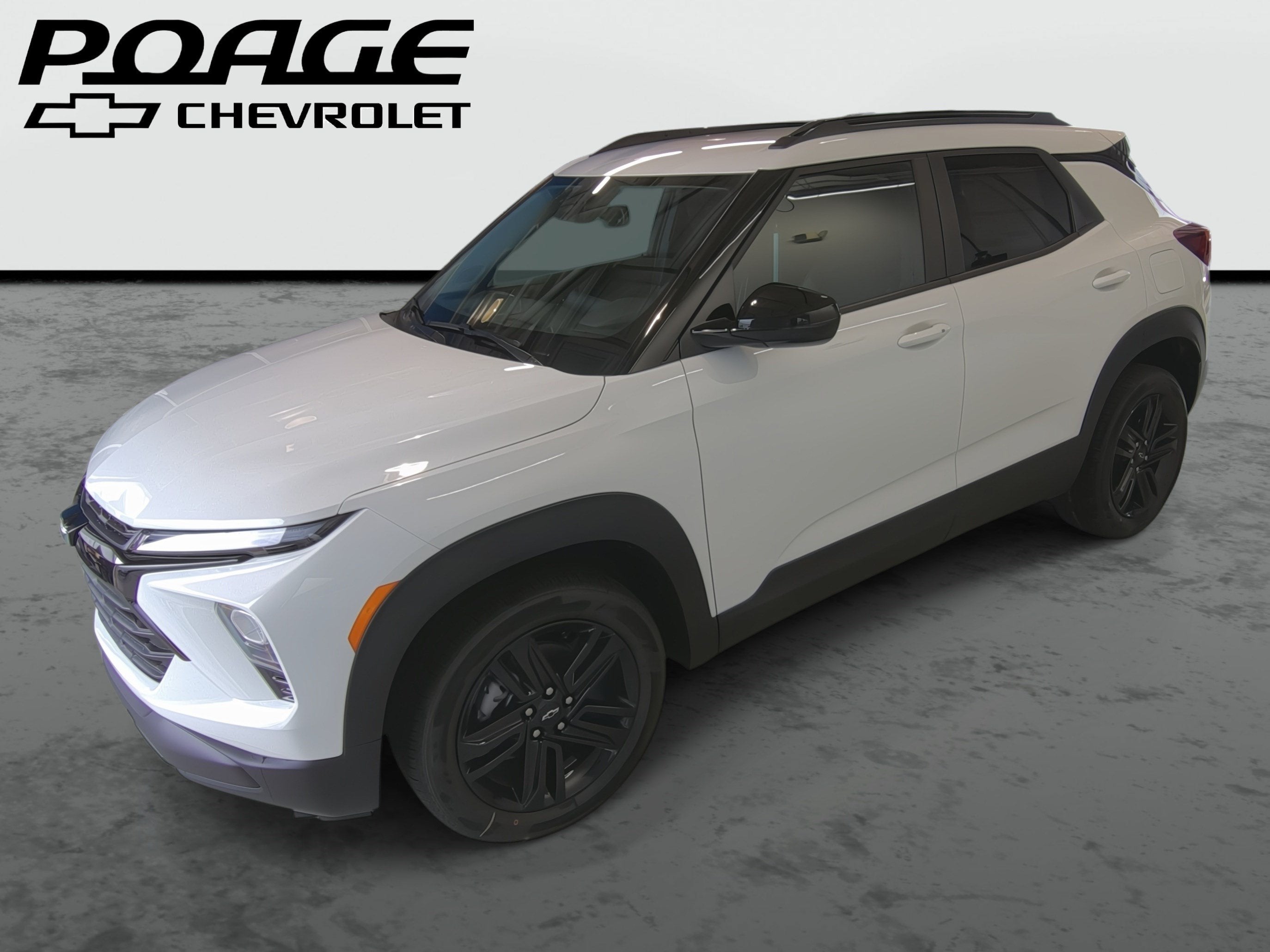 2026 Chevrolet Trailblazer LT in Summit White — front three-quarter view